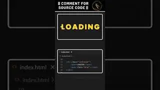Loading Animation || HTML CSS || 