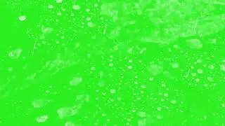 Water Stream On Glass Green Screen l HD