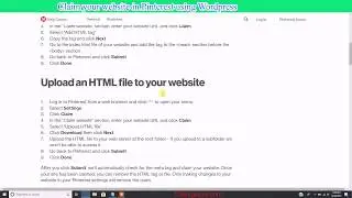 How To Confirm Your Website on Pinterest with WordPress