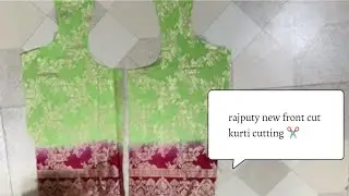 rajputy new front cut kurti cutting ✂️ design tutorial for women 👗 cutting by#@Neetu_rathore0505
