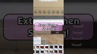 Sims 4 Building Tip: Extra Hanging Kitchen Shelves! 