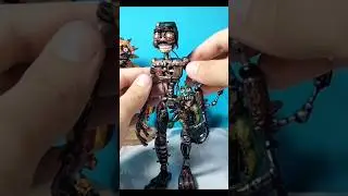 ➤Как сделать МИМИКА из FNAF RUIN из пластилина 2 ЧАСТЬ (покраска) Clay Team - лепка