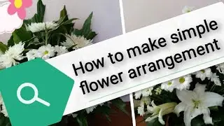 How to make simple flower arrangement - Assorted White Flowers