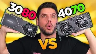 RTX 4070 vs RTX 3080: TESTES LADO a LADO em GAMES no RYZEN 7950X. CONSUMO, PREÇO, TEMPERATURA e VRAM