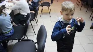 Наши юные ученики на робототехнике. Мирон, 5 лет.