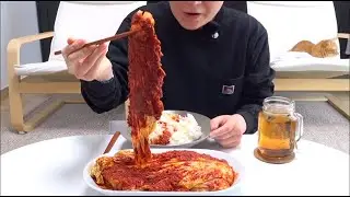 선화동 매운 실비김치 & 밥 먹방 | Very Spicy Kimchi & Rice Mukbang