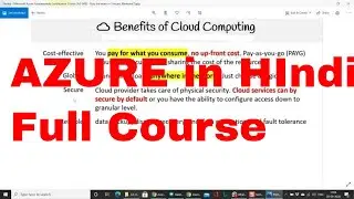 AZ-900 Azure Fundamentals in Hindi and Urdu Part-2
