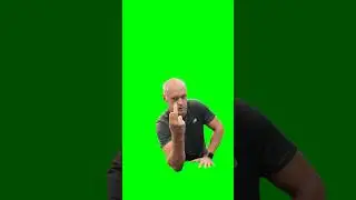 Green Screen Man Shows Middle Finger Meme
