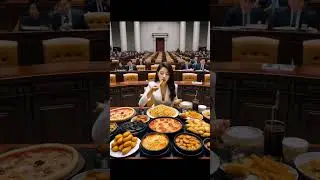 Korean girls eating in inappropriate places #mukbang #koreanfood #aidrawing #koreanmukbanger