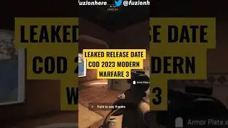 COD MW3 LEAKED RELEASE DATE😱‼️