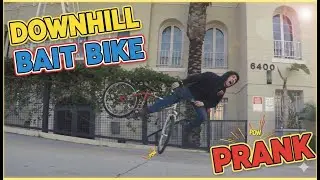 Downhill Bait bike Prank