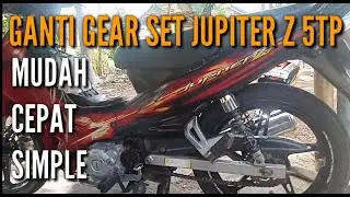Ganti gear set Jupiter z burung hantu 5TP @Woeychannel​