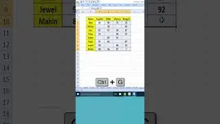 Excel Tips & Tricks | Excel Short Video #excelshorts  #excelshortcuts