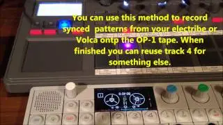 How to sync without midi Korg electribe, Volca or Monotribe to Teenage Engineering OP-1