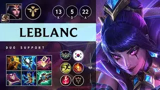 LeBlanc Support vs Pantheon - KR Challenger Patch 25.S1.3