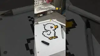 🐥Cute duck Pixel art ideas✨ 