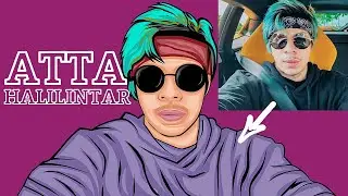 HOW TO DRAW ATTA HALILINTAR DIGITAL DRAWING VECTOR