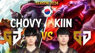 GEN Chovy vs GEN Kiin - Chovy TRISTANA vs Kiin JAYCE Mid - Patch 14.7 KR Ranked CHALLENGER | lolrec