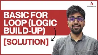 [SOLUTION] Basic FOR Loop (Logic Build-up) | Class 26 | Python (Core & Advance) Course