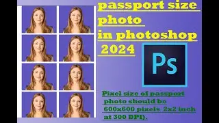 passport size photo in photoshop 2024