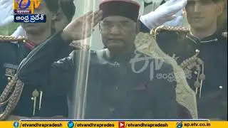 President Ram Nath Kovind hoists tricolour at Rajpath