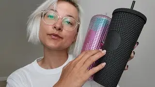 ASMR | My Starbucks Cup Collection NO TALKING w/ Plastic Tapping & Scratching