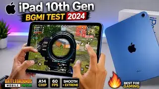 Apple IPad 10th Gen BGMI Test  2024 |  IPad 10th Gen Best for Gaming | A14 Chip 🔥