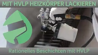 Mit HVLP einen Heizkörper spritzen / Graco Finish Pro 9,5 Paimt machine #maler #graco #spray