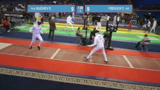 T16. FREILICH Yuval Shalom (ISR) - GUZHIEV Egor (RUS). Epee men.