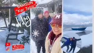 Samsun Beyaza Büründü! Taflan’da Kar Keyfi | Kartopu Savaşı! #vlog #kartatili #family #kartopu #asmr