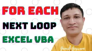 For Each Next Loop in VBA | How to protect and unprotect sheet | Change the background colour VBA