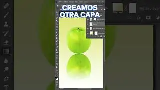 reflejo real manzana photoshop 