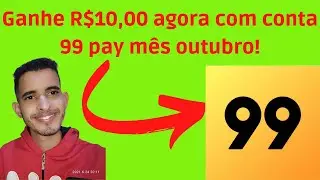 Conta 99 pay ganhe agora R$10,00 fácil só recarregar carteira!
