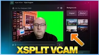Xsplit vcam le fond vert sans fond vert :D
