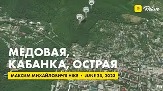 маршрут на горы Медовая, Кабанка, Острая