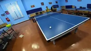 Table tennis with Go Pro, Kenzhigulov brothers in action "Play like a Timo Boll".