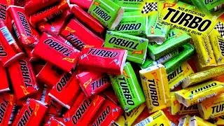 Распаковка блока жвачек Турбо. Вкладыши Turbo