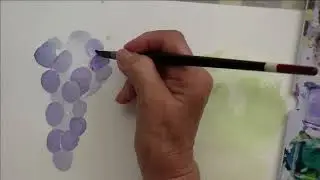 Painting with Nicola  - finding and creating shapes with one colour