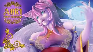 Ahri Spirit blossom my own version illustration 2