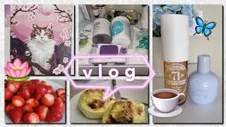 vlog: гроза⛈️, вкусные кабачки🍆,холодный макияж, покупочки,салат.. |🍓 август