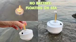 72 H of Light from Seawater? CHREDSUN Candle Saltwater Lamp Tested by the Ocean | No Battery Needed