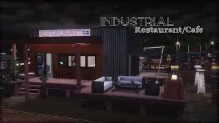 Industrial Restaurant + Cafe NO CC | The SIms 4 Stop Motion | VALENTINE'S SPECIAL