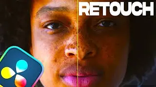 Retouching SKIN in video with AI in Davinci Resolve