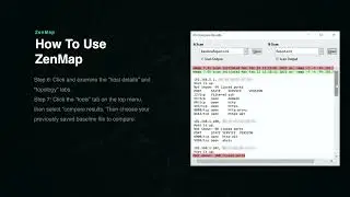 Comparing Two Network Scans with ZenMap