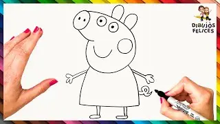 Cómo Dibujar A Peppa Pig 🐷 Dibujos Para Niños