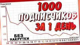 КАК НАБРАТЬ ПОДПИСЧИКОВ В ЮТУБЕ / 1000 ПОДПИСЧИКОВ ЗА ДЕНЬ / КАК БЫСТРО НАБРАТЬ ПОДПИСЧИКОВ