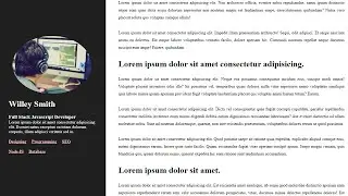 Fixed Side Bar Blog Website Design Layout Using HTML CSS | Fixed Sidebar While Scrolling 
