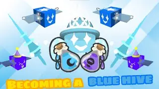 BECOMING A BLUE HIVE IN BEE SWARM SIMULATOR! (Bee Swarm Simulator)