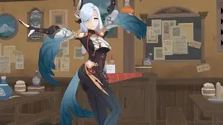 Genshin Impact MMD Shenhe Dilbar Belly Dance