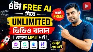 ৪টা FREE AI দিয়ে Unlimited Video Generation 😱 সারাদিন ভিডিও বানান!
